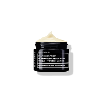 Odacité Deep Hydration Masque Sample in a black jar; labeled, with visible cream formula inside.