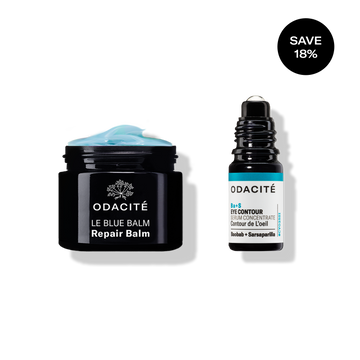 Odacité Eye Repair Duo, set for dark circles, displayed on a white background.