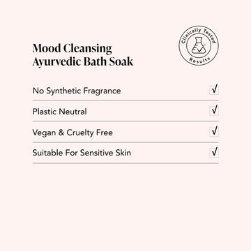 Odacite Mood Cleansing Bath Soak with Himalayan Crystal Salt, grapefruit, and lemongrass; vegan, plastic neutral.